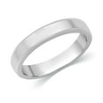 thumbnail image 2 of CARATS FOR YOU 4mm Flat Court Wedding Band with Bevelled Edge Crafted is Available in 14K White Gold For Her & Him, Band Size- 11.5, 2 of 6