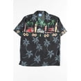thumbnail image 2 of Ragstock Black Surfer Life Hawaiian Shirt, 2 of 3