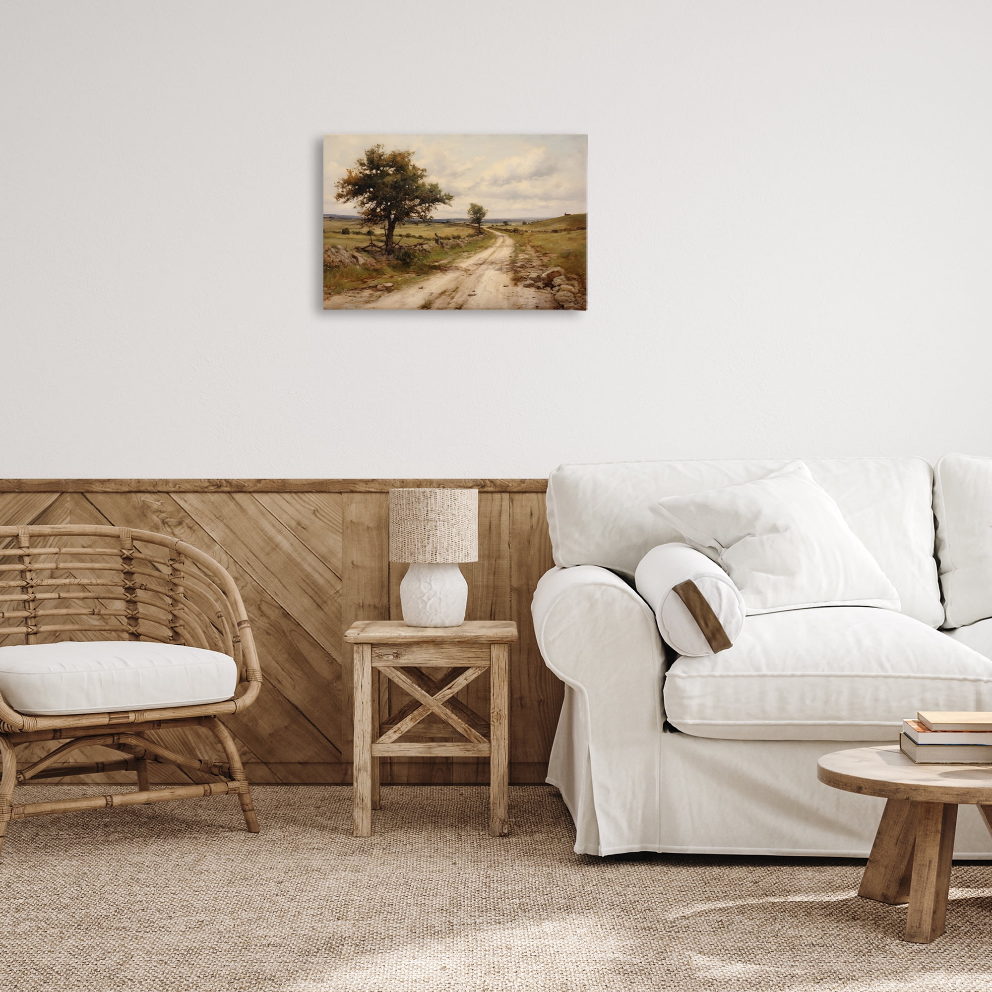 Stupell Industries Road To Nowhere Landscape & Nature Painting Wrapped Canvas Art Print Wall Art, 24 x 16