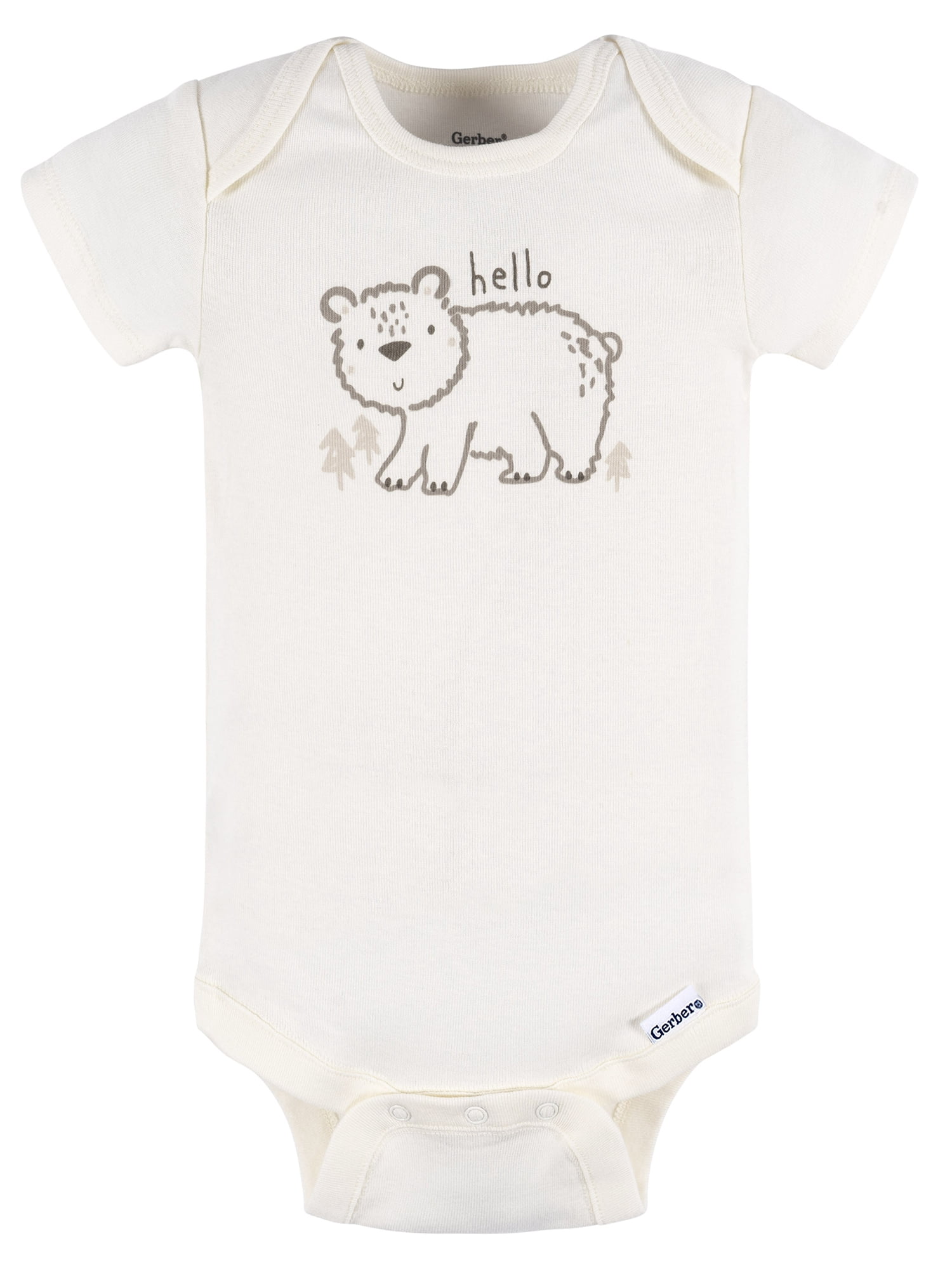 Gerber Gender Neutral Short Sleeve Onesie and Pant Outfit Set, 2-Piece, Sizes 0/3 Months - 12 Months