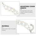 thumbnail image 2 of ROSENICE Statement Necklace for Women 1Pcs Link Chain Necklace Punk Style Geometric Shape, 2 of 8