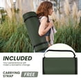thumbnail image 4 of Fitvids Extra Thick 71"x24" Non-Slip Exercise & Yoga Mat, 1" High-Density Foam, Double-Sided Grip, Moisture-Proof, Lightweight with Straps, 4 of 6