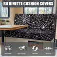thumbnail image 4 of Uorisanigo RV Dinette Cushion Covers Stretchable Spider Web Print Camper Dinette Cushion Covers Dirt-Resistant Sofa Furniture Protection Camper Decor for RV Campers Car Bench Seats, 4 of 7