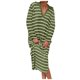 thumbnail image 1 of Vestidos Para Mujer Verano Otoño 2024 Vestido de Rayas de Manga Larga Con Cuello En V y Abertura Lateral Vestidos Largos Casuales, 1 of 3