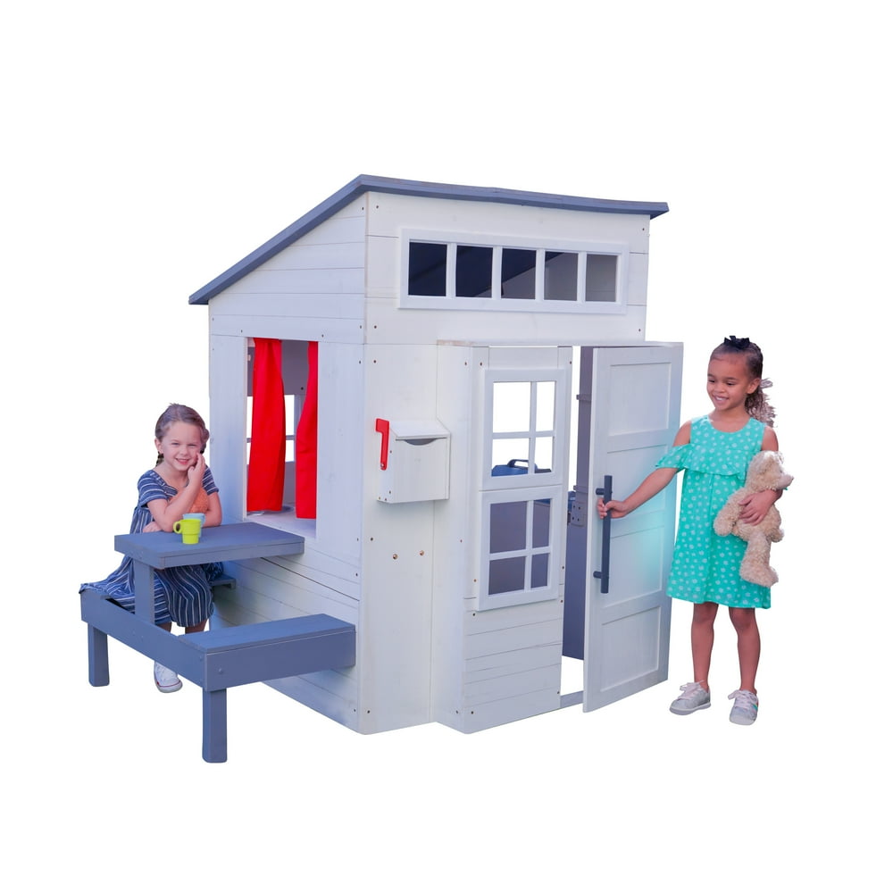 KidKraft Modern Outdoor Playhouse White