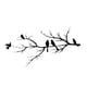 thumbnail image 4 of Adorno colgante de pared de pájaro de metal, escultura de pared de pájaros en la rama, escultura de hierro única, decoración de pared para jardín y, 4 of 8