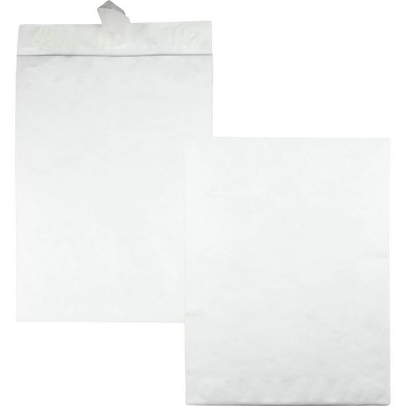 Quality Park Tyvek Jumbo Survivor Envelopes - Catalog - 14 1by2"W x 20" L- 18 lb - Self-sealing - Tyvek - White