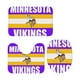 thumbnail image 4 of Juego de 3 alfombras de baño del equipo Vikings, alfombra antideslizante para baño, 31,5 x 20 pulgadas, 4 of 7