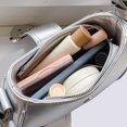 thumbnail image 2 of Bolso bandolera para mujer Fashionalbe PU Bolso de viaje femenino simple (Plata), 2 of 9