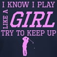 thumbnail image 3 of CafePress - Golf Like A Girl T Shirt - Women's Traditional Fit Dark T-Shirt, 3 of 4