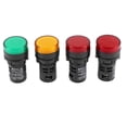 thumbnail image 1 of Luz indicadora LED de ahorro de energía de 4PCS AD16-22D/S 12V 20mA, verde, amarillo y rojo, 1 of 4