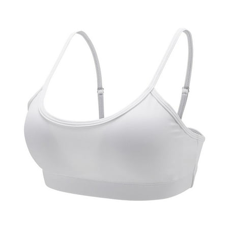 

Women Solid Color Sports Leisure Bra With Chest Pad Small Suspender Yoga Vest Female Bralette Fitness Everyday Lingerie