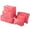 Pink, variant on BadPiggies 6Pcs Waterproof Packing Cube Travel Organizer Clothes Storage Bags Luggage Organizer Pouch Set (Pink)