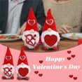 thumbnail image 3 of Taicans ‌Valentine's Day Gnome Plush Toy - Red Hat & White Beard,Glitter Heart & Love Sign Design,Soft Romantic Decor,Perfect Valentine's Gift for Her/Him,Cute Home Decoration,Huggable Plush Doll, 3 of 5
