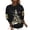 Gold, variant on Women Fashion Tree Print Sweatshirt Loose Round Neck Loose Blouse Top 80s Sweatshirts for Women