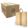 thumbnail image 2 of Bolsa de papel kraft (120 piezas) Caltom  Delivery jumbo con asa, 2 of 4