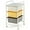 Yellow, variant on 3-Drawer Cart Storage Bin Organizer Rolling w/Plastic Drawers  Rainbow
