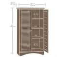 thumbnail image 4 of Kingfisher Lane Armoire de Rangement Moderne en Bois Blanc Vieilli, 4 of 6