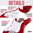 thumbnail image 3 of LyxPro CS 36” Beginner Electric Guitar Kit with Amp Cable, 6 Picks & Learner’s Guide - Red, 3 of 8