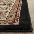 thumbnail image 4 of SAFAVIEH Lyndhurst Gabriella Traditional Bordered Area Rug, Black/Ivory, 9' x 12', 4 of 7