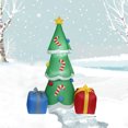 thumbnail image 5 of Muñeco de nieve inflable, modelo de cascanueces de Papá Noel con luz LED, muñecos navideños inflables para decoración de Navidad al aire libre y Año Nuevo 2023, 5 of 5