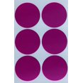 thumbnail image 1 of Round 2" inch Purple Sticker 50mm dot Labels Stickers - Permanent Adhesive - Label Rounds Inventory and Marking - 72 Pack, 1 of 8