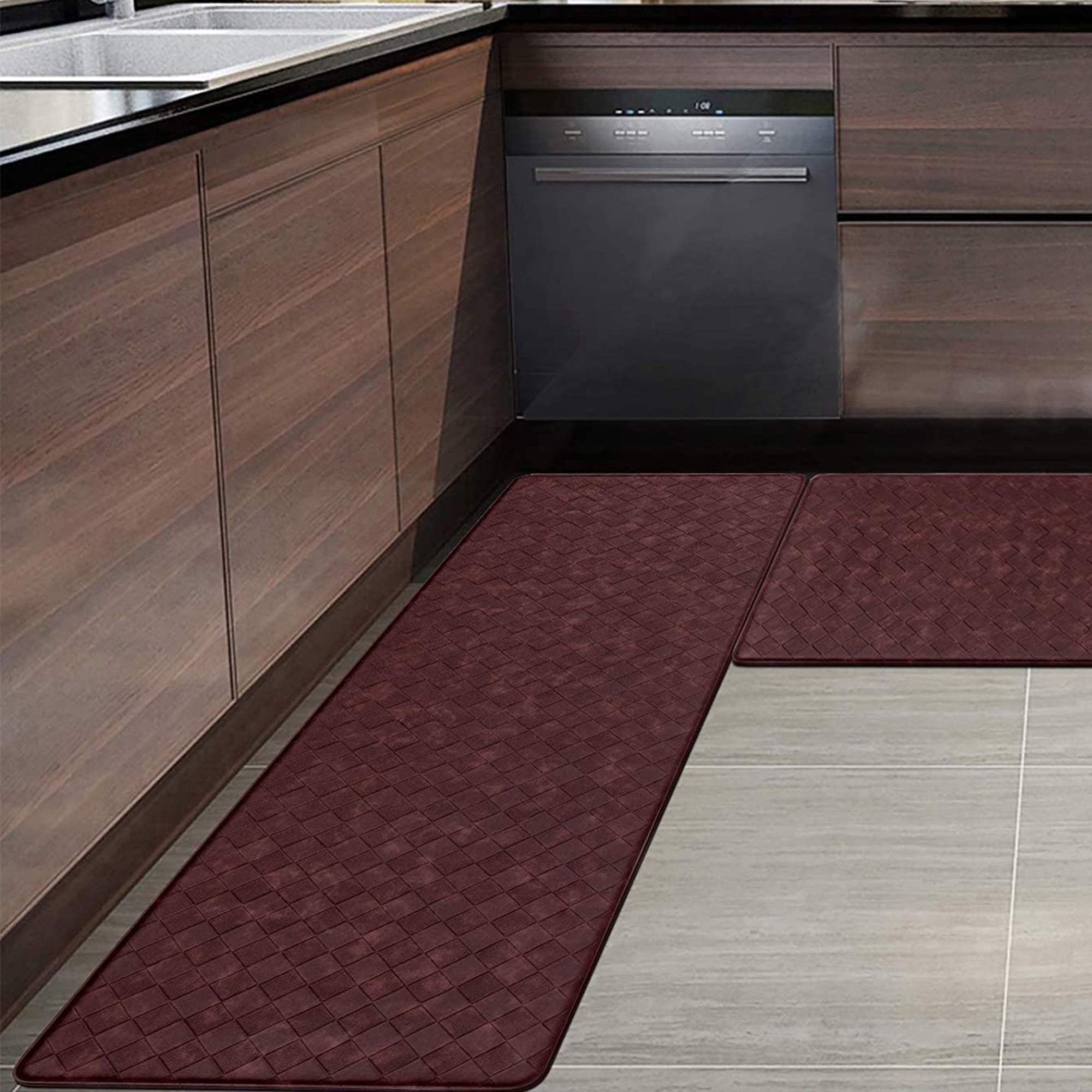 Small Large Modern Rust Grey Washable Non-Slip Long Hall Kitchen Heavy Duty Rugs 
