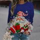 thumbnail image 4 of Abrigo con capucha holgado de cuello redondo para mujer de comercio exterior navideño, 4 of 5