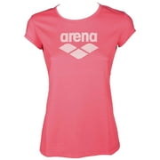 Arena Women's Gym Short Sleeve Logo T-Shirt, Fusion, S