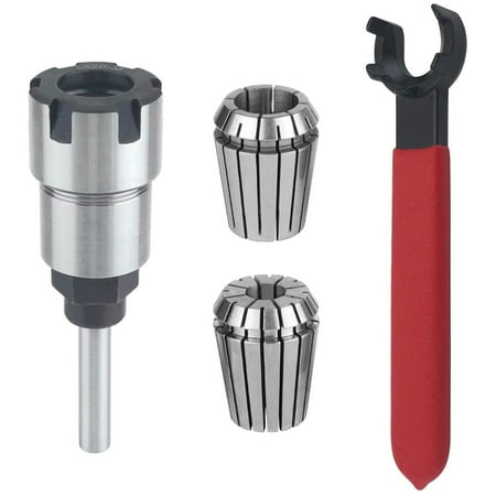 

Router Bit Colle Collet Extension Chuck Converter Adapter Convert 1/2 1/4-Inch Bit with ER20 Spring Collet