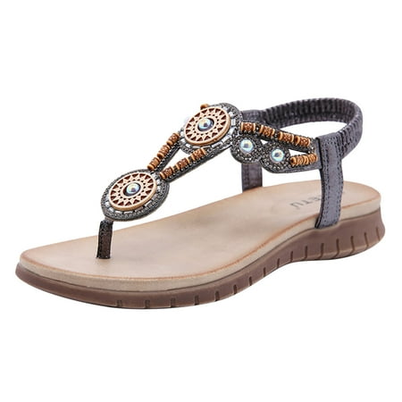 

Women s Sandals Sandals Women Sandals Women Summer Sandals For Women Flat Slip On Sandals Crystal Roman Shoes Open Toe Casual Sandals