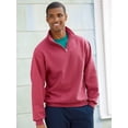 thumbnail image 4 of Jerzees Mens NuBlend Quarter Zip Cadet Collar Sweatshirt, S, Maroon, 4 of 7