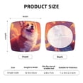 thumbnail image 6 of Lsque Sunset Cloud Corgi Printed Square Couch Cushion Covers, Floral Sofa Cushion Covers Replacement, Stretch Couch Covers for Couch-16.9in, 6 of 9