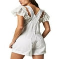 thumbnail image 2 of Women‘s Adjustable Strap Denim Jumpsuit with Pockets, 2 of 3
