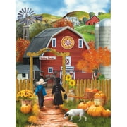 AKFOMEE Valley Farm 500 Pieces Jigsaw Puzzle Educational Games for Family Game