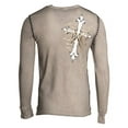 thumbnail image 4 of XTREME COUTURE by AFFLICTION Men's Thermal T-Shirt ANNUIT Biker MMA, 4 of 9