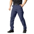 thumbnail image 4 of Lmueinov Men's Waterproof Pants Multi Pocket Outdoor Work Cargo Pants Relaxed Fit Straight Leg Solid Color Trousers for Fishing Golf Work Hiking S-3XL, 4 of 7