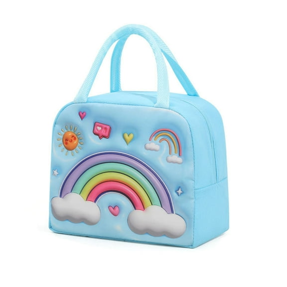 chaungfeng Cute Food Bag, Insulated Lunch Pouch, Portable Thermal Container with Foil Lining for Freshness, for Travel, Outdoors, Work