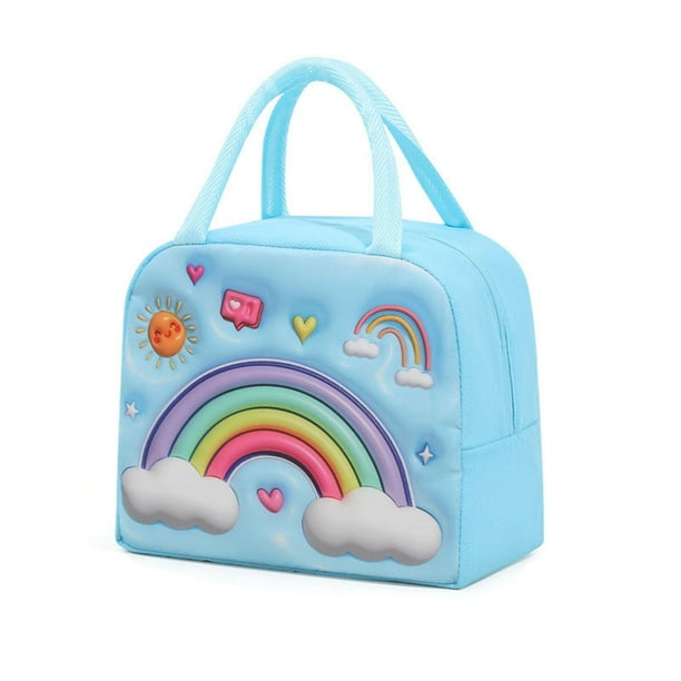 Lonchera, Bento Boxes, Linda Bolsa Bento para Mascotas para Niños con Arroz, Bolsa de Hielo Portátil para Conservar la Frescura, Bolsa Aislante Espesada con Papel de Aluminio, Almacenamiento de Lonche