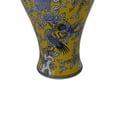 thumbnail image 4 of Chris Decorative Jar, Yellow Bird and Floral, Blue Ceramic 20 Inch, 4 of 6