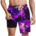 thumbnail image 2 of Mens 7" Swim Trunks with Compression Liner Quick Dry Swimming Shorts Swimsuits, 2 of 8