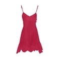 thumbnail image 6 of RongHuan Womens Backless Cami Dress Summer Sleeveless House Dresses Flowy Loose Spaghetti Strap Beach Sundress with Back Tie, 6 of 8