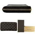 thumbnail image 3 of Pre-Owned Louis Vuitton Round Zippy Wallet ec-24282 Brown Damier Ebene N60015 Canvas... (Good), 3 of 11