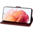 thumbnail image 3 of case for Samsung Galaxy S21 FE Rose Flower Wallet Case, PU Leather Flip Phone Case w/Card Holder ID Credit Cards Slot Cash Pockets Detachable Wristband Cover for Samsung Galaxy S21 FE RS Brown, 3 of 8