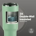 thumbnail image 4 of TAL 40oz Stainless Steel Hudson Tumbler with Flip-Up Straw, Sage, 4 of 9