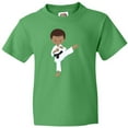 thumbnail image 3 of Inktastic African American Boy, Karate Boy, Black Belt, Kata Youth T-Shirt, 3 of 5