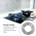 thumbnail image 3 of Injueey Estufa de cocina de acero inoxidable Parabrisas Reemplazo universal Ahorro de energía Restaurante Protector de pantalla de viento Cocina y Comedor Tipo 3 Plata, 3 of 6