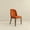 Brown + Burnt Orange, variant on Noble House Robert Kaitlyn Dining Chair Set, Mid-Century Modern Velvet Upholstery, Set of 2, Burnt Orange