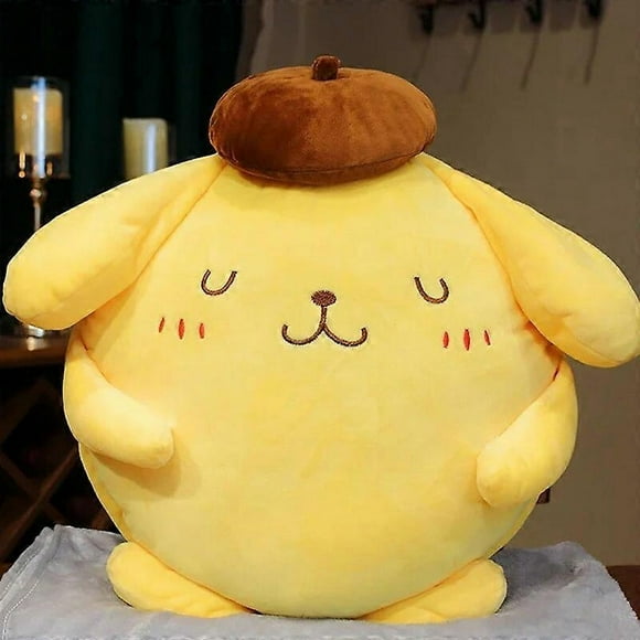 Kawaii Sanrio Pompompurin Stuffed Plush Toys Big Size Lovely Pillow Gift Kids Super Soft Pom Pom Purin Room Decor Plushie Doll