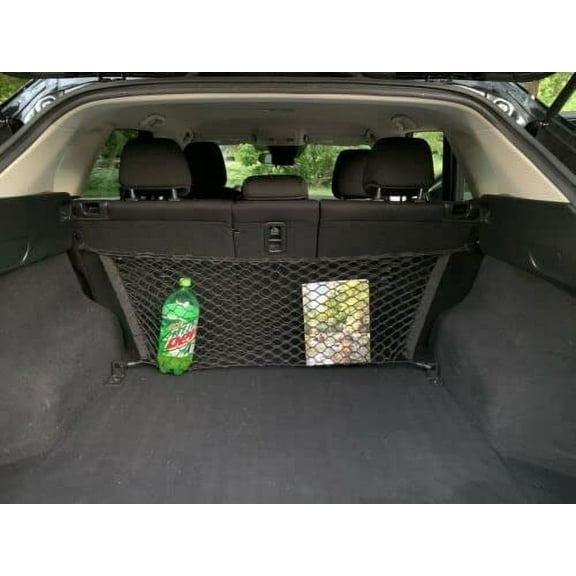 EACCESSORIES EA Trunk Organizer Cargo Net for Jeep Compass 2018-2023 – Envelope Style Cargo Net for SUV – Premium Mesh Elastic Car Trunk Organizer Vehicle Carrier Storage – Compatible Jeep Compass